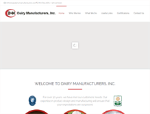 Tablet Screenshot of dairymanufacturers.com